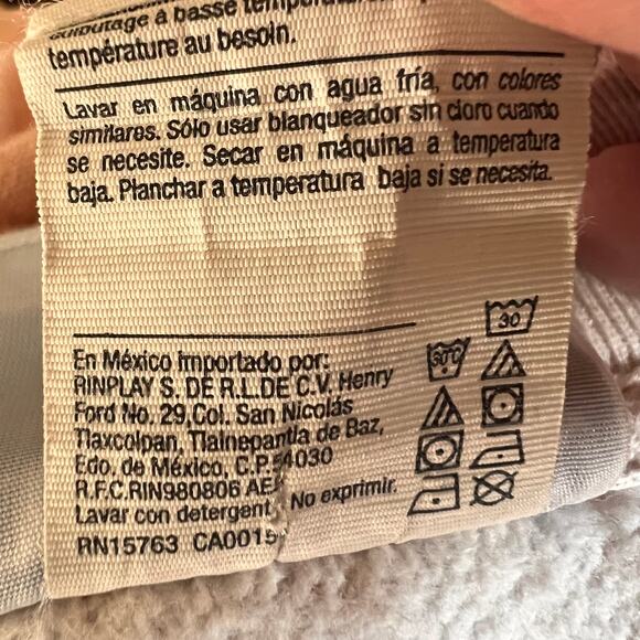 Champion Reverse Weave Logo Sweatshirt Cream Cotton Crewneck XL - Picture 11 of 12